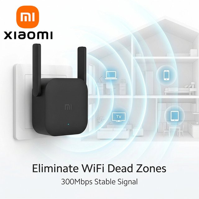 Xiaomi WLAN-Verstärker Pro Single-Band Wi-Fi Repeater 2,4G in Schwarz - Bild 1