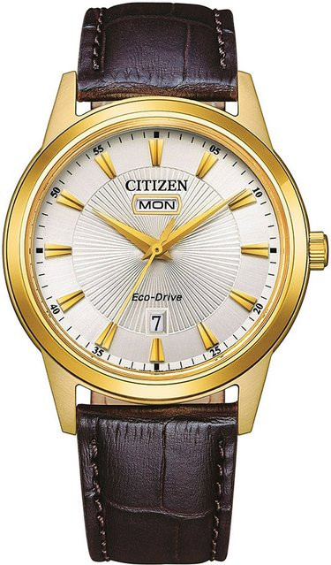 Citizen Armbanduhr, Solar, Edelstahl, 40 mm, Leder, Herren - Bild 1
