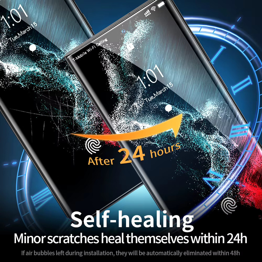 Smart devil Displayschutzfolie für Samsung Galaxy S24 Ultra, Soft Film mit Vollkleber, transparent, Anti-Kratzer HD-Film - Bild 2