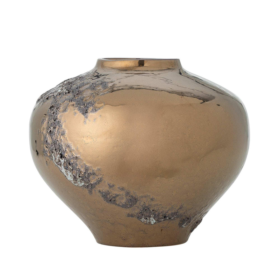 Bloomingville Vase Ellison aus Keramik in Bronze und Gold, Höhe: 26 cm - Bild 1