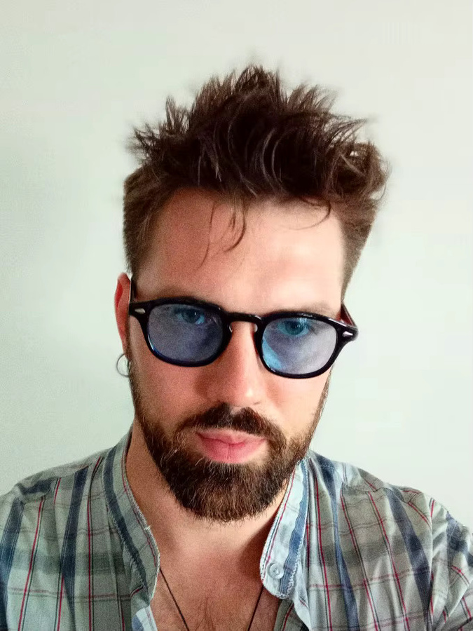 ShangeWFJia Runde Sonnenbrille, Vollrand, transparent, black - Bild 1
