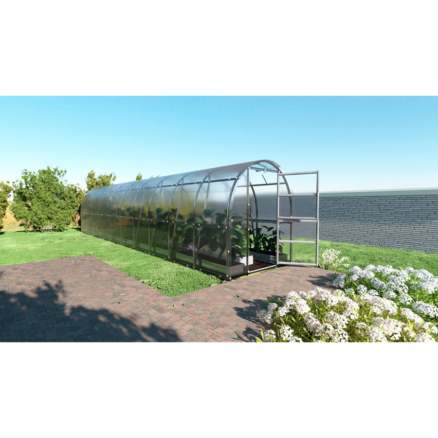 KLASIKA Gewächshaus Slim mit 6 mm Polycarbonatabdeckung, B/T: 10 x 2 m, transparent - Bild 2