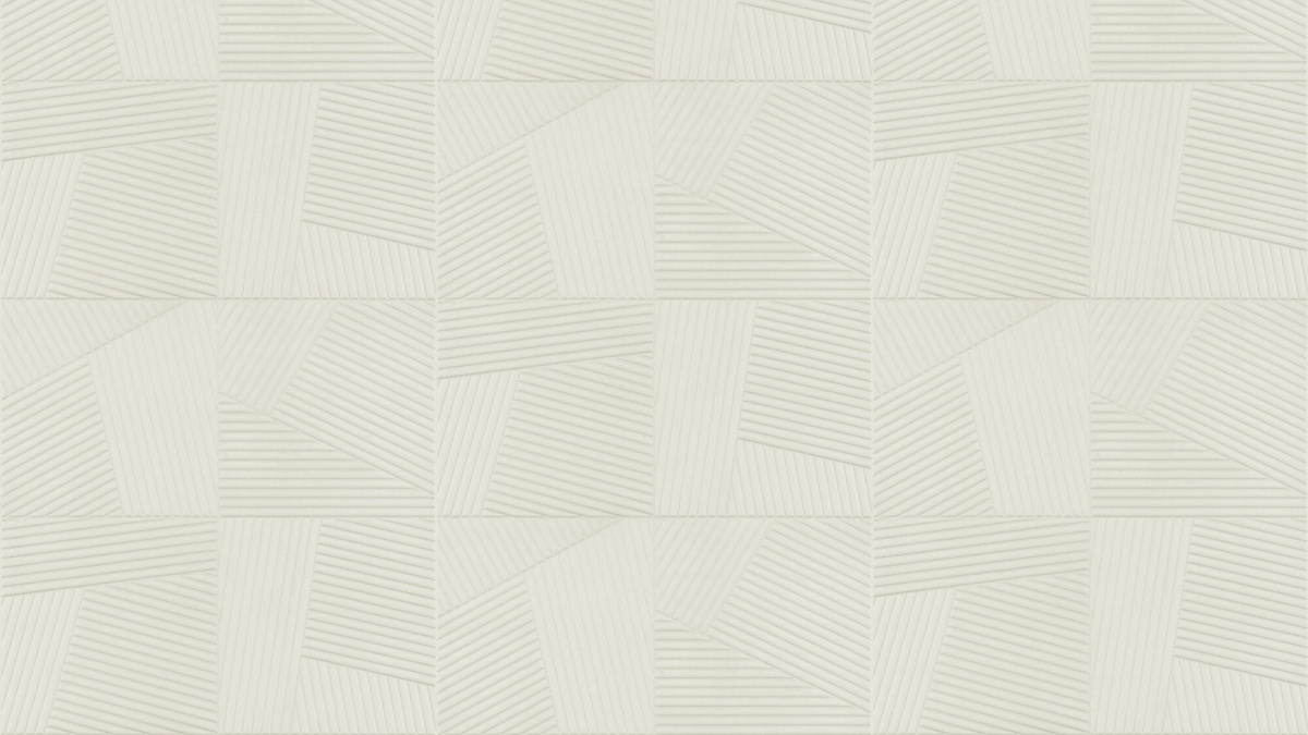 Arte International Tapete Shibumi in Ecru mit abstraktem Streifenmuster und Textiloberfläche in Beige und Weiß - Bild 1