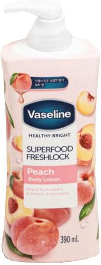 Vaseline Superfood Pfirsich Körperlotion, 390 ml, mit Panthenol - Bild 1