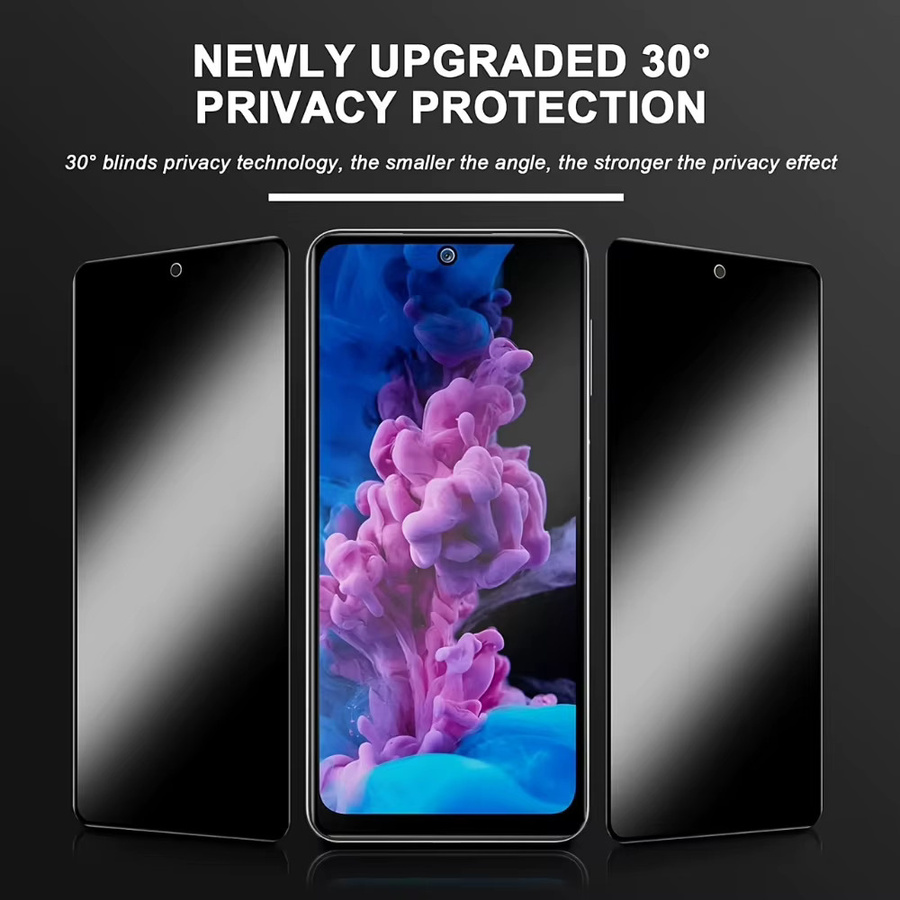 NNBILI 3er-Pack Sichtschutz-Displayschutzfolien aus gehärtetem Glas für Samsung Galaxy S26 S25 S24 Serie mit Unterstützung für Fingerabdruck-Entsperrung - Bild 2