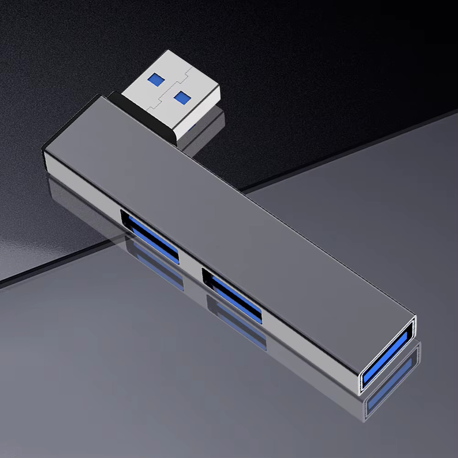 ATUOTIN 3 in 1 USB-C Erweiterungsdock Hub mit 3 USB 3.0 Ports, 5,0 Gbit/s Geschwindigkeit, Silber - Bild 2