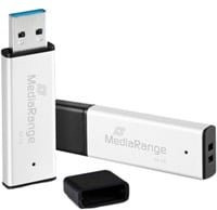 MediaRange USB-Stick mit 64 GB Speicherplatz in Silber, Schwarz oder Weiß - Bild 1