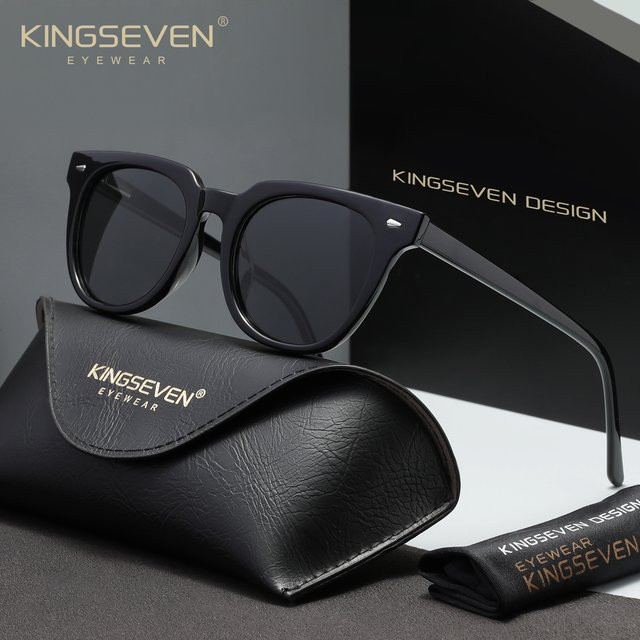 KINGSEVN Sonnenbrille Cat-Eye, Vollrand, Kunststoff, Damen - Bild 1
