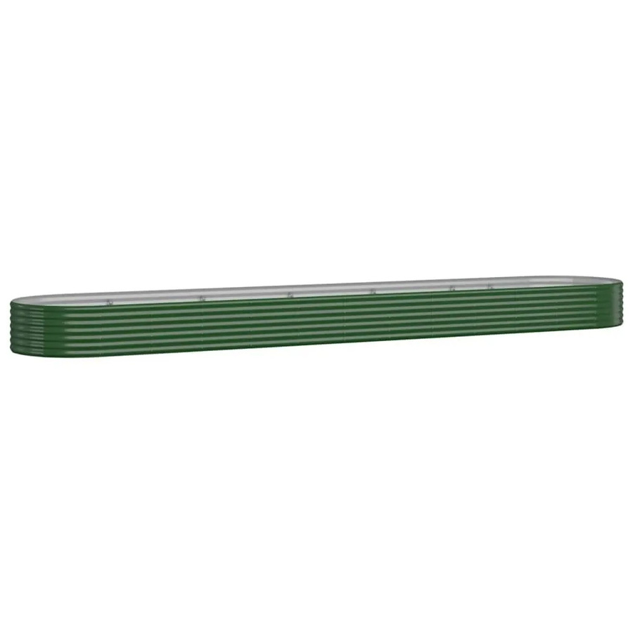 Furnicato Hochbeet aus verzinktem Stahl in Grün, B/T/H: 507 x 100 x 36 cm - Bild 2