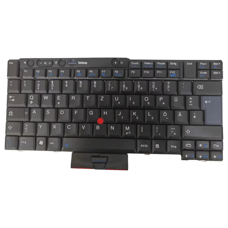 Lenovo Tastatur in Schwarz mit deutschem QWERTZ-Layout für ThinkPad T410 T410i T410S W510 T510 T420 T400s T420s X220 X220I X220T ohne Hintergrundbeleuchtung - Bild 2
