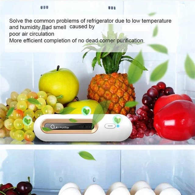 VVVBB O3 Ozon-Kühlschrank-Deodorant Luftreiniger in Weiß - Bild 1