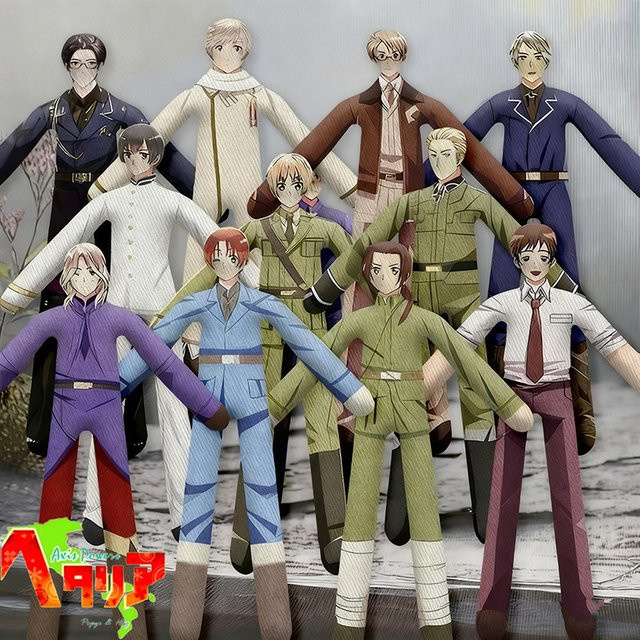 BOOCRE Hetalia World Stars Alfred Jones Francis Bonnefoy, Cosplay-Puppe, Einzelfigur, bunt/mehrfarbig - Bild 1