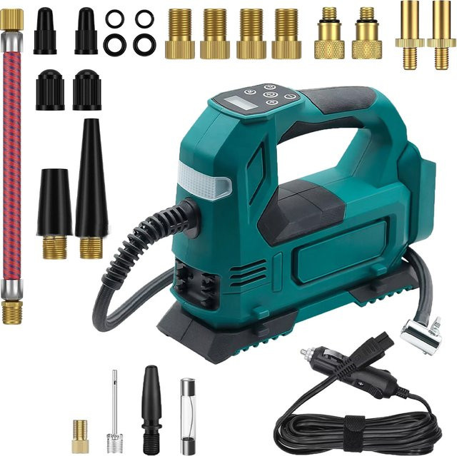 Kabelloser Reifenfüller für Makita 18V Lithium-Akku BL1815 BL1830 BL1840 BL1850 in Petrol - Bild 1