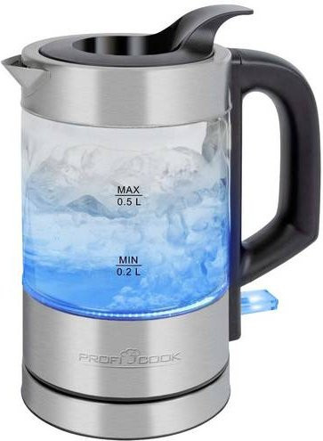 Profi Cook Glas-Wasserkocher PC-WKS 1228 G transparent 0,5 l - Bild 1