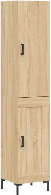 vidaXL Highboard Sonoma-Eiche in Braun, B/T/H: 34,5 x 34,0 x 180,0 cm - Bild 1