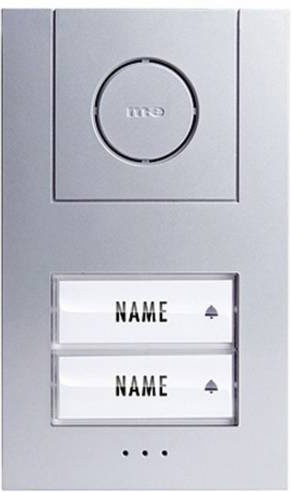 M-e modern-electronics Vistus AD ALU 4020 S Türsprechanlage Kabelgebunden Komplett-Set in Silber - Bild 1