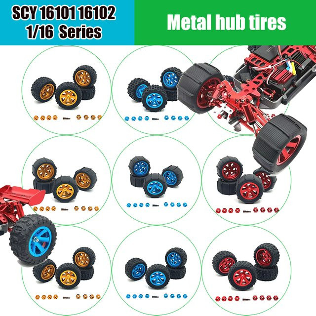 SCY Metall-Upgrade-Teile, Metallnaben-Reifen, Zubehör - Bild 1