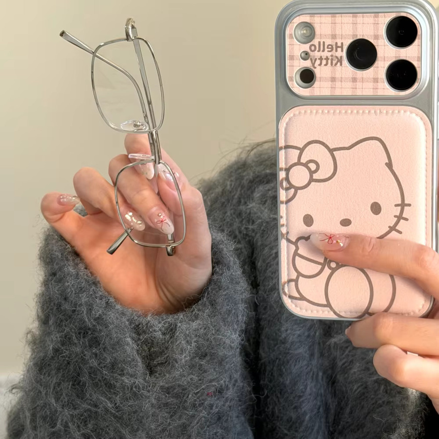 Sanrio Handyhülle mit Herz-Design in Rosa für iPhone 14 Pro Max, 15 Pro Max und 16 Pro Max, stoßfeste Hartschale - Bild 5