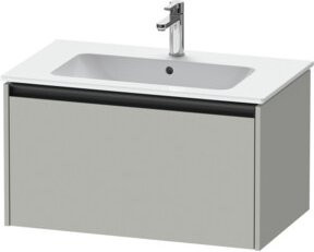 Duravit Waschtischunterschrank Ketho.2 in Betongrau, wandhängend mit 1 Auszug, B/T: 81 x 48 cm - Bild 1