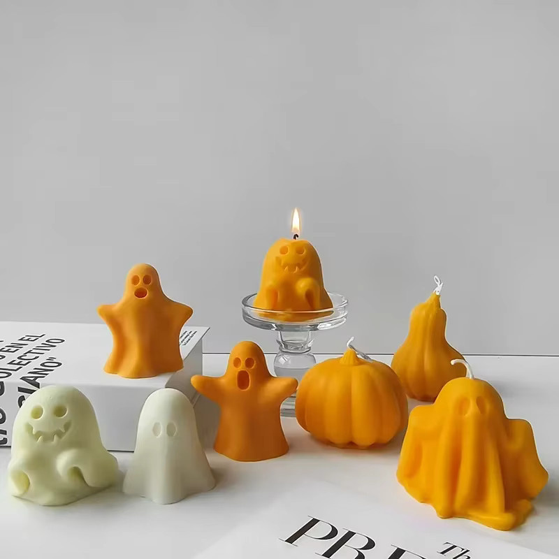 Halloween Geister Silikonform für Kerzen, Seife, Gips und Zement zur Dekoration - Bild 2