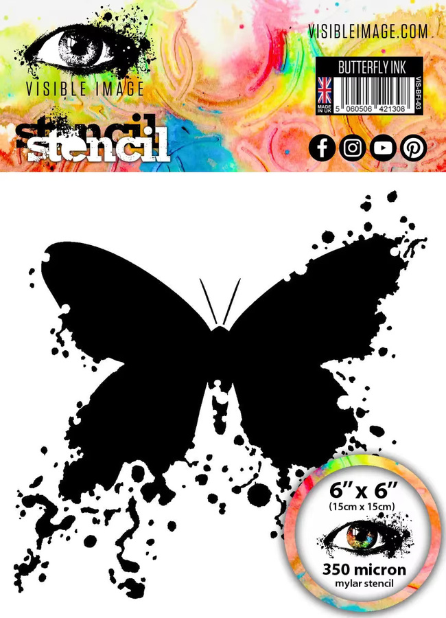 Schmetterling Fußabdruck Metall Stanzschablone zum Schneiden und Prägen für Papier und Bastelarbeiten - Bild 3