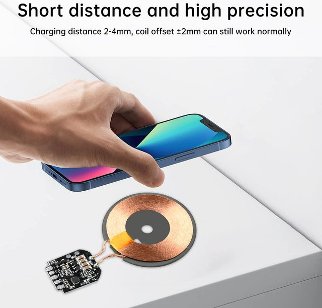 diymore 15W Niedertemperatur Wireless-Lademodul mit Magnetspule und PCBA Sender für kabelloses Laden - Bild 1