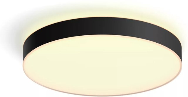 Philips Hue White Ambiance Enrave Deckenleuchte XL mit Dimmschalter, Schwarz - Bild 2