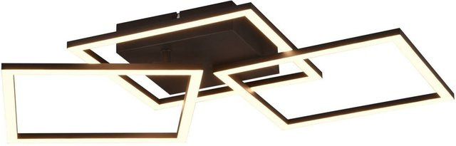 Reality LED-Deckenleuchte Trail aus Metall in Schwarz Matt B/H/T: 74 x 7 x 35 cm - Bild 1