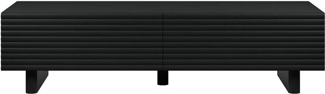 Vente-unique TV-Board Ludima Modernes Lowboard in Schwarz, Breite: 180 cm - Bild 1