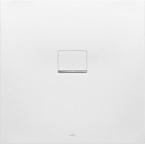 Villeroy & Boch Duschwanne Squaro Infinity aus Mineralguss, Farbe: Weiß, B/T/H: 90 x 90 x 4 cm, universal einbaubar - Bild 1