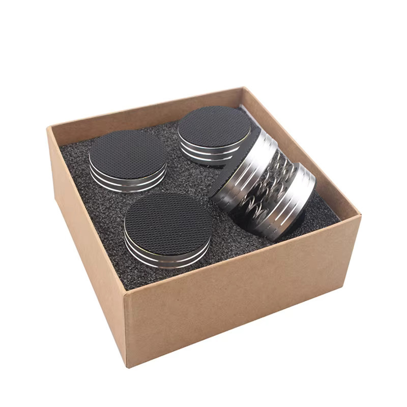 KOQZM HiFi-Dämpfungspads aus Aluminiumlegierung mit Federdämpfung für Audio-CDs, Verstärker und Lautsprecher, Schwarz - Bild 3