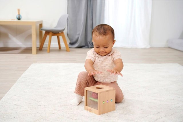 Eichhorn Montessori Box mit Kugeln, Holz, ab 1 Jahr - Bild 1