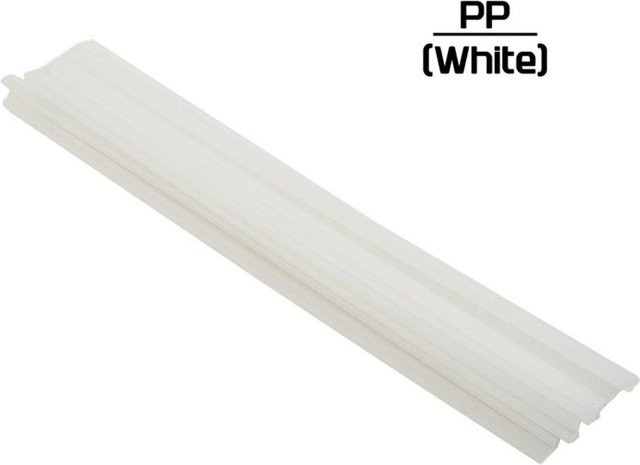 10 Stück Kunststoffschweißstäbe für Stoßstangenreparatur aus ABS, PP, PVC und PE in Grau und Weiß, Länge: 200 mm - Bild 1