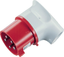 Mennekes Winkelstecker 32A 5p 6h 400V IP44 Rot 3266 - Bild 1
