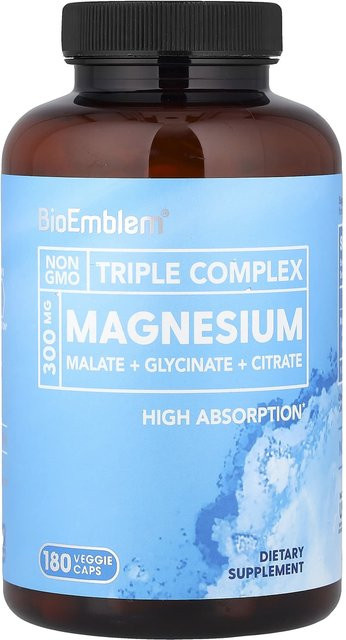 BioEmblem Triple Complex Magnesium, 180 Veggie-Kapseln - Bild 1