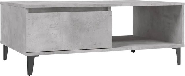 vidaXL Couchtisch in Betongrau mit modernem Design aus Holzwerkstoff, B/T/H: 90 x 60 x 35 cm - Bild 1