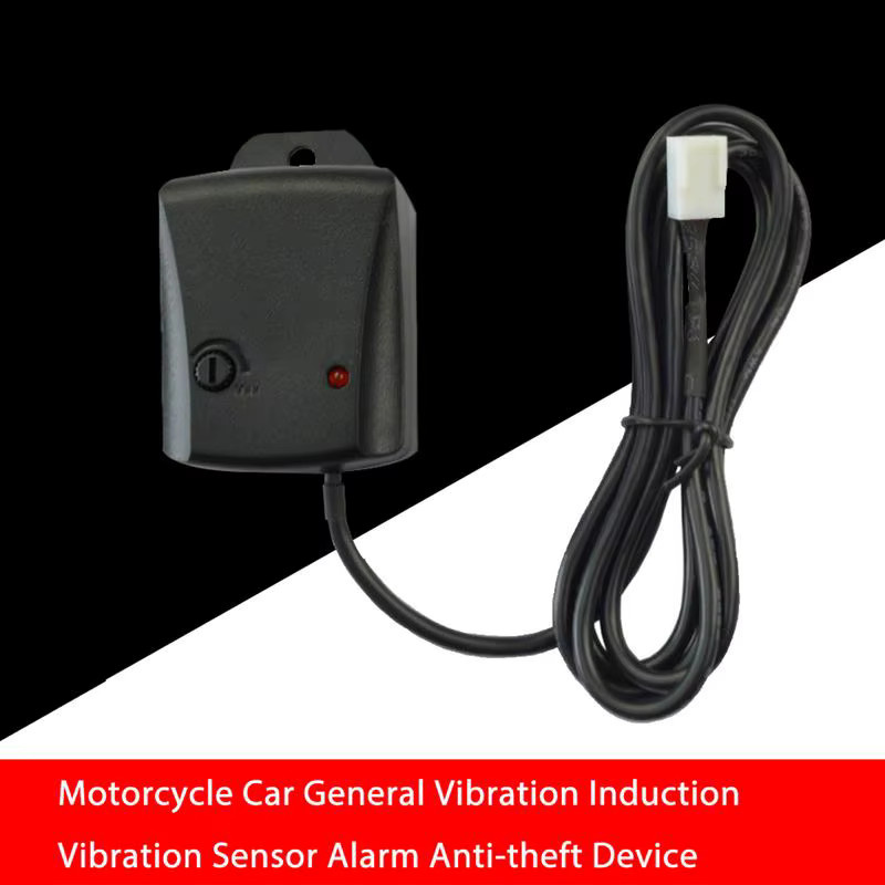 Vibrationssensor Auto Alarmsystem für Fahrzeug, Fahrrad und Motorrad zum Diebstahlschutz, Schwarz - Bild 5