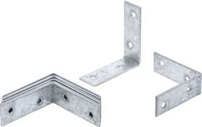 BGS Do it yourself Stuhlwinkel, 8-teilig, galvanisiert, Silber, B/H/T: 6,0 x 6,0 x 2,0 cm - Bild 1