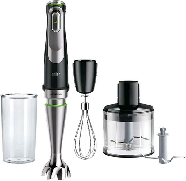 Braun MultiQuick 9 MQ 9135XI Stabmixer-Set in Edelstahl und Schwarz mit 1200 Watt - Bild 1