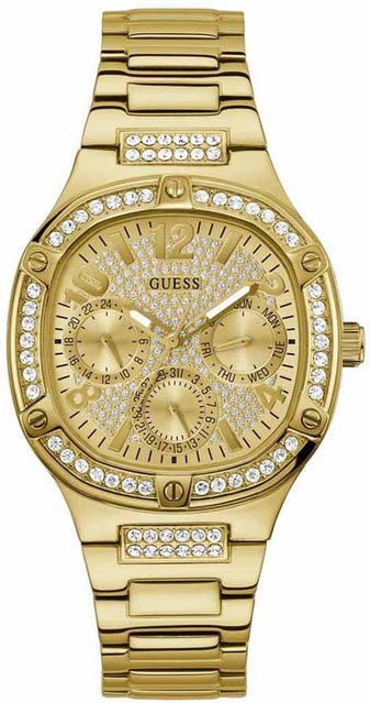 Guess Damenuhr, Quarz, Edelstahl, Gold, Diamantbesetzt, 40 mm - Bild 1