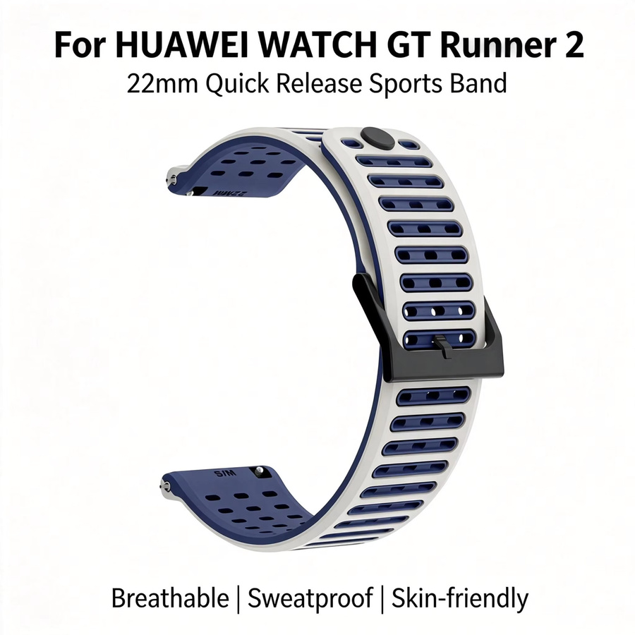 Huawei Uhrenarmband Silikon, Zweifarbig, 22 mm - Bild 2