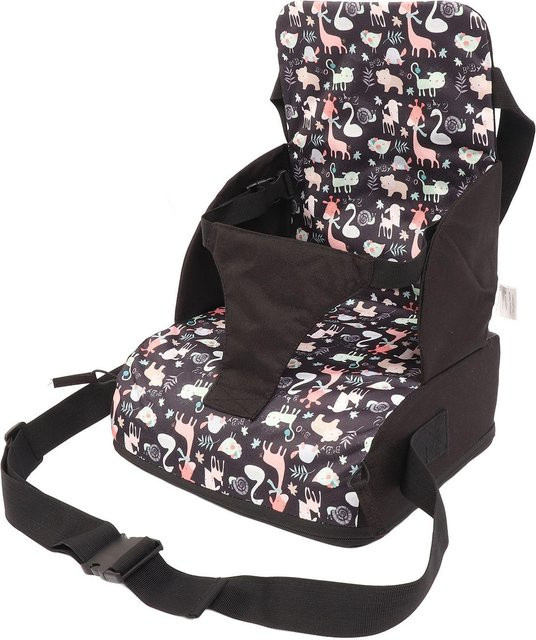 Neoglint Faltbare Kinderstuhl Sitzerhöhung mit Giraffen-Design in Multicolour - Bild 1