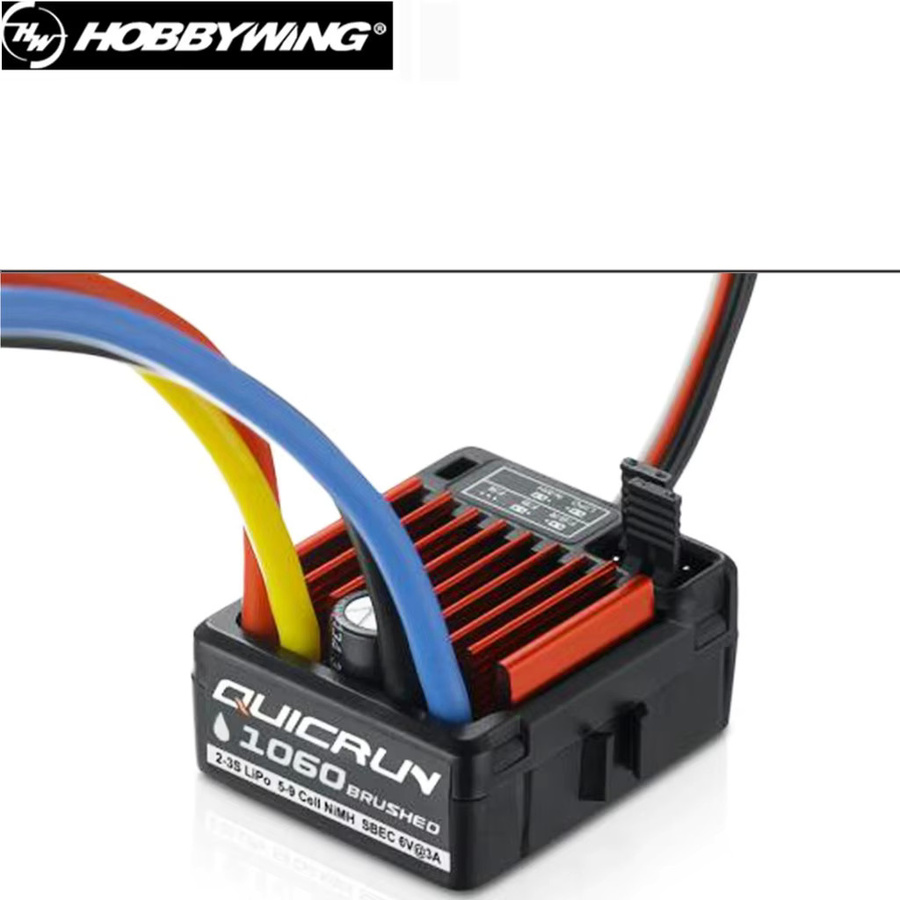 Hobbywing QuicRun WP 1060 Brushed C60, elektronischer Geschwindigkeitsregler, 1:10 - Bild 2