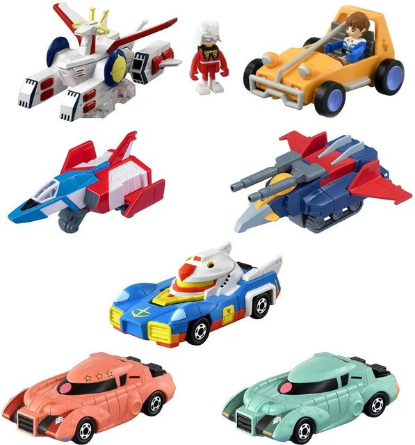 Takara Tomy Gundam Modellauto, Druckguss, Rot - Bild 1