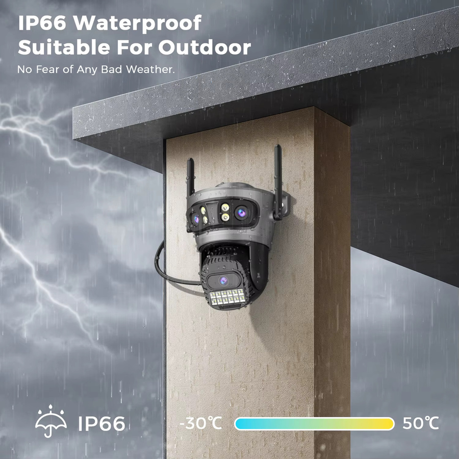 BESDER O-Kam Pro Outdoor Wifi Überwachungskamera mit 15MP, 10X Digital Zoom und PTZ Auto Tracking - Bild 5