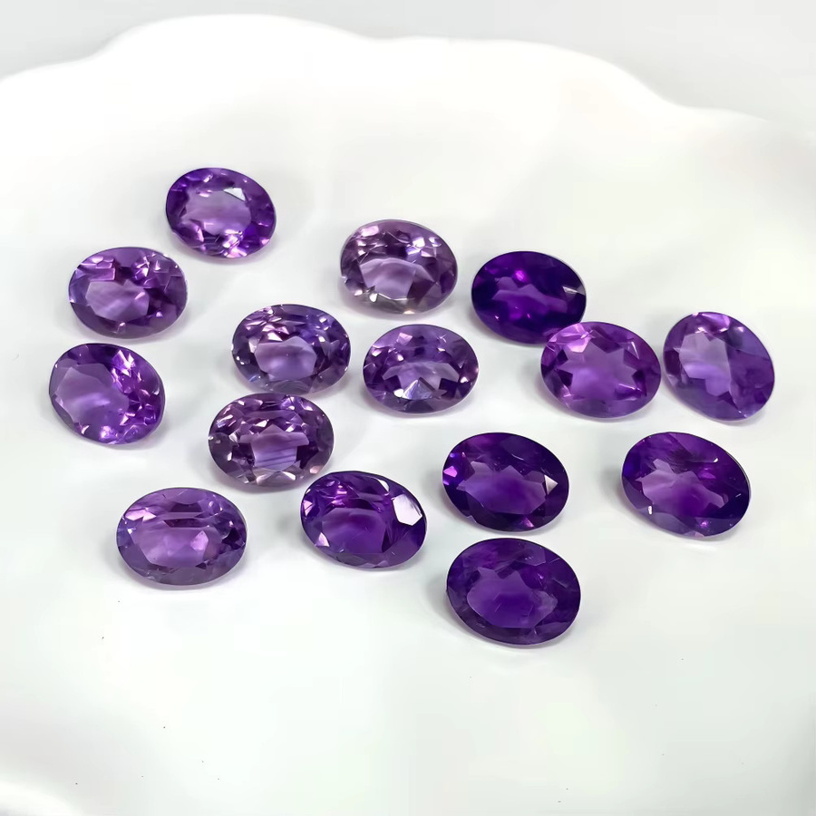Amethyst Edelsteine, Eiform, Unisex - Bild 2