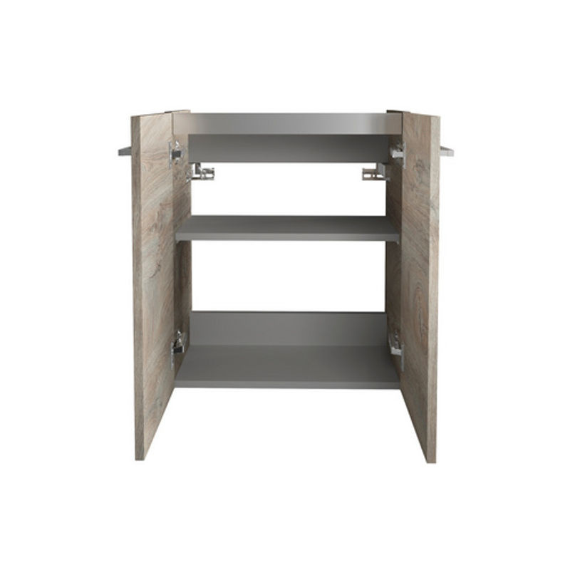 Fackelmann Waschbeckenunterschrank SBC Gäste Bad, Eiche Natur, braun, B/H/T: 52 x 60 x 24,3 cm - Bild 2