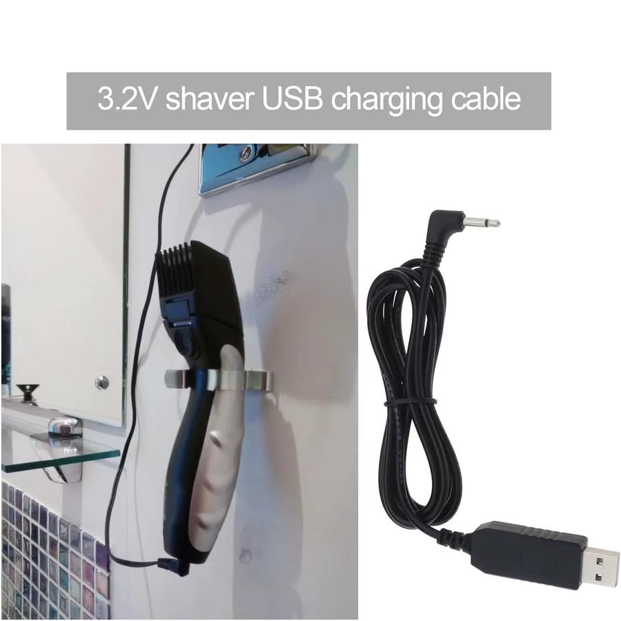 Remington USB-Ladekabel für Bartschneider MB320 MB320C MB42C MB310C MB200 Pa3215U, Schwarz, Länge: 1,5 m - Bild 2
