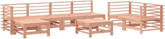 vidaXL 8-tlg Garten-Lounge-Set Modell 2 aus Massivholz Douglasie in Braun mit Polstern - Bild 1