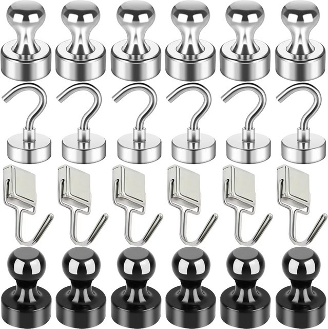 10 Stück starke magnetische Haken von mognot zur Mehrzweck-Aufbewahrung für Küche, Badezimmer und Schlüssel - Bild 1